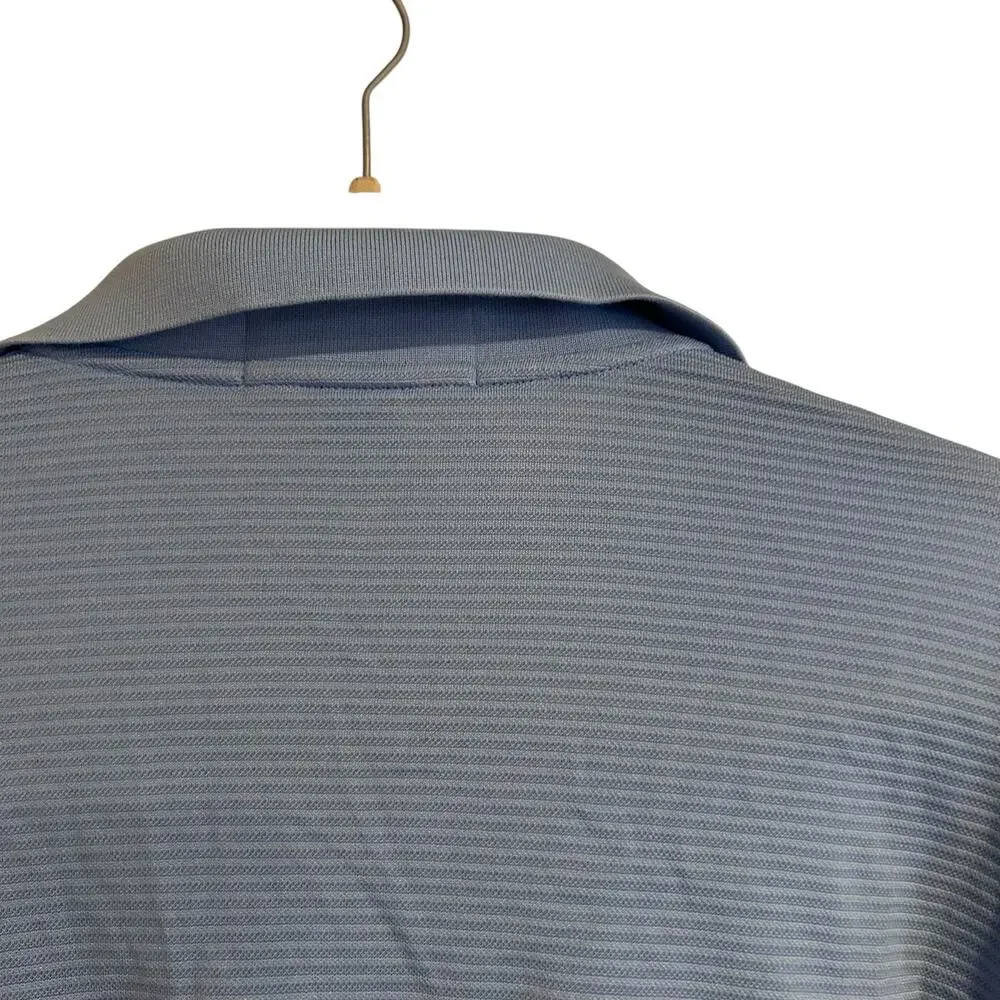 Vintage Fairway Green Purformance Blue Polo Shirt Men Sz Large Sterling Vineyard - Picture 10 of 13